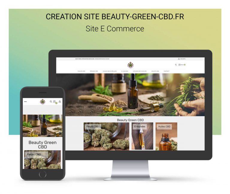 Création Site E Commerce CBD - beauty-green-cbd.fr